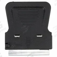 HYDE Scraper: Bld. Mat. Steel, Hdl. Mat. Polypropylene, Flex, Straight Bld. Shape, 2 in Overall Lg (MPN 13020). Key specifications — attr1004902: HYDE; attr1016211: 13120; attr1014703: Plastic; attr1017570: Standard End; attr1029655: Straight; attr1034073: Straight.