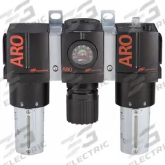 ARO Filter/Regulator/Lubricator: 1 in NPT, 215 cfm, 250 psi Max Op Pressure, 5 micron, 3000 Series (MPN C38461-810). Key specifications — attr109588: 3000; attr109524: ARO.