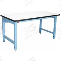 PRO-LINE Workbench: Adj Ht, Laminate, 60 in x 30 in, 5,000 lb Overall Load Capacity, Blue (MPN HD6030C/L14/HDLE). Key specifications — Brand: PRO-LINE.