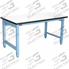 PRO-LINE Workbench: Adj Ht, Laminate, 60 in x 30 in, 5,000 lb Overall Load Capacity, Blue (MPN HD6030C/L14/HDLE). Key specifications — Brand: PRO-LINE.
