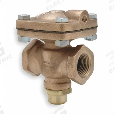 CASH VALVE Pneumatically Actuated Diaphragm Valve: 1 in, Bronze, 2-Way, NPTF x NPTF - 2-Way, Metal Pneumatically-Actuated Diaphragm Valves