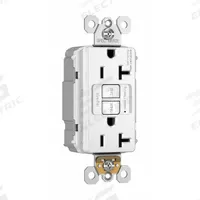 LEGRAND PLUGTAIL: Duplex, 5-20, White, GFCI, 125V AC, 20 A, 2 Pole / 3 Wire (MPN PT2097W)