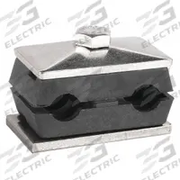 BEHRINGER PIPE SYSTEMS Vibration-Dampening Beta Clamp: Ribbed Bore, 304 Stainless Steel Clamp (MPN TWT2050-PP)