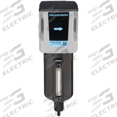 WILKERSON Compressed Air Filter: Particulate, 1/2 in NPT, 5 micron, 82 cfm, 250 psi Max Op Pressure (MPN F18-04-SL00B). Key specifications — attr110055: F18; attr110008: WILKERSON.