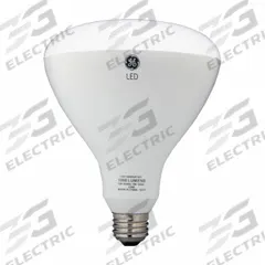 GE Compact LED Bulb: LED, BR40, Medium Screw (E26), 12 W Watt, 65 W Incandescent Watt Equivalency (MPN LED12DBR40/930). Key specifications — Bulb Finish: Frosted; Color Temperature: 3000K; Shatter-Resistant: No; Brand: GE; Voltage: 120V AC; Bulb Shape: BR40.