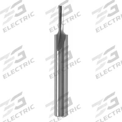 BOSCH Straight Cut Profile Router Bit: Fractional Inch, Carbide Tipped, 1/8 in Cutter Dia. - Straight Profile Router Bits
