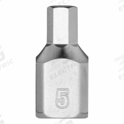 MILWAUKEE Bit Socket: 1/4 in Drive Size, Hex Tip, 5 mm Tip Size, 51/64 in Overall Lg - Hex Bit Sockets