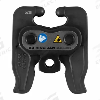 MILWAUKEE Press Jaw: 1 1/4 in/1 in Pipe, Copper/Iron, For CTS-V/IPS-P Press - Jaws for Compact Press Tools