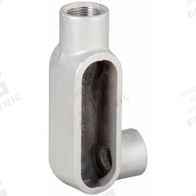 HUBBELL KILLARK Conduit Outlet Body: Aluminum, 1 in Trade Size, LR Body, 11 cu in Body Capacity - LR - 90° Elbow Type