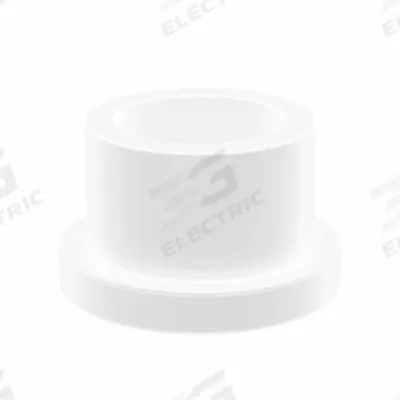 OILITE Flanged Sleeve Bearing: PTFE, 3/4 in Bore, 1 in OD, 3/4 in Overall Lg, White - Chemical- & Heat-Resistant Plastic Flanged Sleeve Bearings