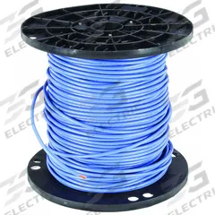 Building Wire: Copper, 6 AWG, 1 Conductors, Stranded, Blue, 500 ft Lg, THHN (MPN 20496601). Key specifications — Voltage: 600 V; Brand: SOUTHWIRE.