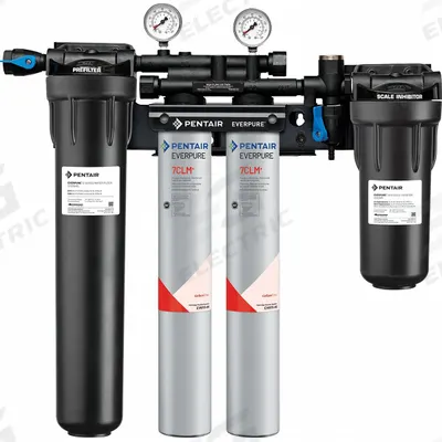 EVERPURE Water Filtration System: 5 micron, 3.3 gpm, FNPT, 25 3/8 in Overall Ht - Multi-Purpose Water Filter Systems