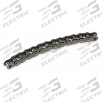 TSUBAKI Roller Chain: Single Strand, 40, 1/2 in Pitch, Steel, 10 ft Overall Lg, Riveted Pin, Steel (MPN 40CURB). Key specifications — Brand: TSUBAKI.