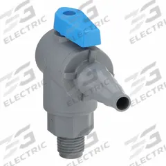 APPROVED VENDOR Manual Two-Way Ball Valve: 1/4 in, PVC, Angle, MNPT x Barb, Full Port Ball Port (MPN 6573490). Key specifications — Brand: APPROVED VENDOR.