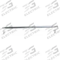 APPROVED VENDOR Middle Hang Bar: Rod Design (No ) Hooks, 61 1/2 in Overall Wd, Steel, Silver, 5CHV4G (MPN 5CHV6). Key specifications — Color: Silver; Compatible with Grainger Part Number: 5CHV4G; Finish: Galvanized; Material: Steel.