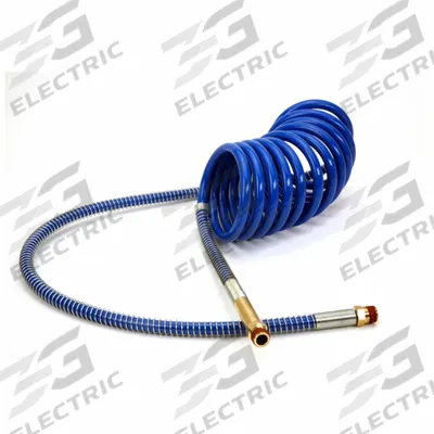 VELVAC Tubing: Blue, Service, 1/2 in OD - Coiled Air Brake Assemblies