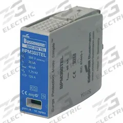 BUSSMANN Surge Protection Device: 150V AC/200V DC, 15 kA Nominal Discharge Current, For 19D537 (MPN BPMA150D200LV). Key specifications — Max. Continuing Operating Voltage: 150V AC/200V DC; For Use With: 19D537; Brand: BUSSMANN.