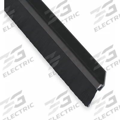 PEMKO Door Weatherstripping: Brush Insert, 4 ft Lg, 5/16 in Wd - Metal Leaf Weatherstripping