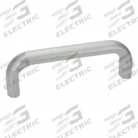 JW WINCO Pull Handle: Threaded Holes, Aluminum, Silver, 6.3 in Mounting Hole Center to Center (MPN 20W160B79T). Key specifications — Screw Size: M6; Brand: JW WINCO; Color: Silver.