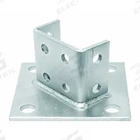 Strut Channel Fitting: 1 5/8 in x 3 1/4 in For Strut Channel Size, Electroplated, 8 Holes, Steel (MPN V6945EG). Key specifications — For Strut Channel Size: 1-5/8 in x 3-1/4 in; Manufacturer Part Number: V6945EG; Brand: VAST; Material: Steel; Finish: Electroplated.