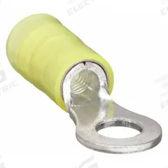 PANDUIT Ring Terminal: Yellow, Nylon Insulation, #6 Stud Size, 12 AWG to 10 AWG Wire Sizes, 600 V (MPN PN10-6R-L). Key specifications — attr1308027: PANDUIT.