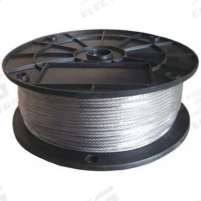 APPROVED VENDOR Wire Rope: Stainless Steel, 7 x 7, 96 lb Working Load Limit - Corrosion-Resistant Stainless-Steel Wire Rope