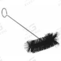 Lab Brush Flask: 12 in Overall Lg, Natural Hair, Black, 1 1/2 in Bristle Lg (MPN 06187). Key specifications — Brand: TANIS; Non-Sparking: No; Bristle Color: Black; Bristle Material: Natural Hair.