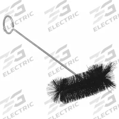 TANIS Lab Brush Flask: 12 in Overall Lg, Natural Hair, Black - Lab Brushes