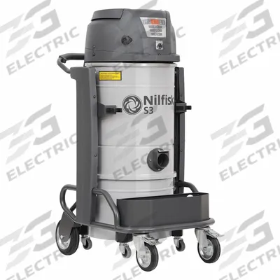 NILFISK Shop Vacuum: Wet/Dry, HEPA Rated, 13 gal Tank Size, Steel, 2 3/4 in Hose Dia - Corded Industrial Vacuums