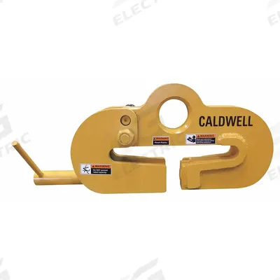 CALDWELL Beam Lifting Clamp: Beam Web Clamp, Steel, 12 in Max Jaw Opening, 6 in Min Jaw Opening - Beam Lifting Clamps