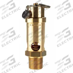 CONRADER Safety Valve: Soft Seat, 1/2 in (M)NPT Inlet (In.), 1/2 in (F)NPT Outlet (In.), Brass (MPN SRV530-12-100 sst). Key specifications — attr291993: Soft Seat; attr291998: Brass; attr292007: Silicone; attr292009: Brass; attr294753: CONRADER.