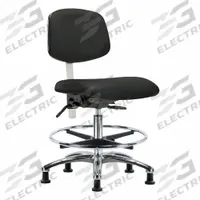 Cleanroom Task Chair: Vinyl, Armless, Ht Range 21 1/2 in to 29 in, 18 1/2 in Seat Wd, 17 in Seat Dp (MPN BR-NCR-VMBCH-CR-T1-A0-CF-RG-8540). Key specifications — Foot Support: Yes; Back Tilt Backward: 13.5°; Back Tilt Forward: 10.5°; Base Material: Aluminum; Brand: APPROVED VENDOR; Product Type: Cleanroom Task Chair; Cleanroom Class: ISO 5; ESD-Safe: Not ESD Safe.