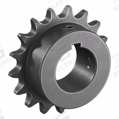TRITAN Roller Chain Sprocket: 40, For 1/2 in Chain Pitch, 1 3/16 in Bore Dia, 17 Teeth - Size 40 Fixed-Bore Roller Chain Sprockets