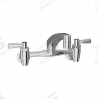 ELKAY Handle-Operated Faucet: Elkay®, Brass, Centerset, Wall, 2 Mounting Holes, 1.5 gpm Flow Rate (MPN LK940AT08T4H). Key specifications — Series: Elkay®; Brand: ELKAY.