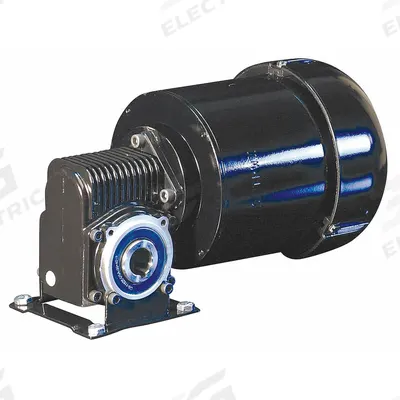 DAYTON AC Gearmotor: Right Angle, Hollow, 3-Phase, TEFC, 80 RPM, 108 in-lb Max Torque - Hollow Shaft Right Angle AC Gearmotors
