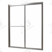 FOREMOST Shower Door: 56 in Min. Door Wd, 60 in Max. Door Wd, 70 in Overall Ht, Clear Tempered Glass (MPN TDSS6070-CL-BN). Key specifications — Brand: FOREMOST; Door Frame Finish: Brushed Nickel.