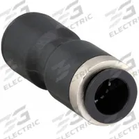 LEGRIS Push-Fit Union Fitting: 3/8 in OD x 10 mm OD Size, Push-to-Connect x Push-to-Connect, Black (MPN 3106 60 10). Key specifications — Brand: LEGRIS.