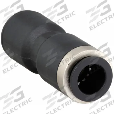 LEGRIS Push-Fit Union Fitting: 3/8 in OD x 10 mm OD Size, Push-to-Connect x Push-to-Connect - Nylon & Nickel-Plated Brass Tube Fittings