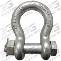 APPROVED VENDOR Anchor Shackle: Anchor Shackle, 6,600 lb Working Load Limit, Alloy Steel, Silver (MPN 55AY32). Key specifications — Body Color: Silver; Brand: APPROVED VENDOR.