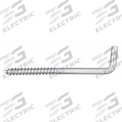 APPROVED VENDOR Shoulder Hook: Screw-In, 1 Points per Hook, Silver, 1 1/2 in Projection - Screw-In Utility Hooks