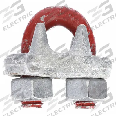 CROSBY Wire Rope U-Bolt Clip: 3/8 in Compatible Rope Dia, 6 1/2 in Rope Turnback Lg - U-Bolt Clips