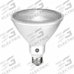 GE LAMPS Compact LED Bulb: LED, PAR38, Medium Screw (E26), 18 W Watt, 2700K, 1,550 lm Light Output (MPN LED18DP38ROW927/25). Key specifications — Bulb Finish: Clear; Color Temperature: 2700K; Shatter-Resistant: No; Brand: GE LAMPS; Voltage: 120V AC; Bulb Shape: PAR38.