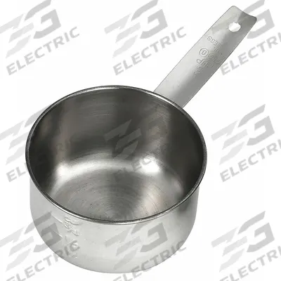 TABLECRAFT PRODUCTS Measuring Cup: Dry/Liquid, 1 C Capacity, Stainless Steel, Silver - Metal Measuring Cups