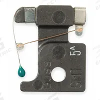 BUSSMANN Telecom Protection Fuse: GMT Series, Fast-Acting, Cricket, 5 A, 125 V AC, 60 V DC, 13/16 in (MPN GMT-5A). Key specifications — Series: GMT; Brand: BUSSMANN.