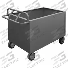 APPROVED VENDOR Box Truck: 2,000 lb, 54 1/8 in L x 30 1/4 in W x 34 5/8 in H, Ergonomic, 1 Shelves (MPN 4STE-SM-3048-6MR-95). Key specifications — Material: Steel; Color: Gray; Brand: APPROVED VENDOR; Caster/Wheel Configuration: (2) Rigid.