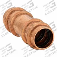 STREAMLINE Crimp Coupling Fitting: Straight, 1/2 in CTS x 1/2 in CTS size, Press-fit x Press-fit (MPN RP10144). Key specifications — Brand: STREAMLINE; Broad - Material for Bullet: Copper Or Bronze.