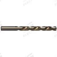 CHICAGO-LATROBE Jobber Length Drill Bit: 9/64", 135° Split Point, Straw/Bronze Cobalt, Left Hand (MPN 46509). Key specifications — attr1229327: 0.1406.