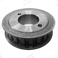 APPROVED VENDOR Timing Belt Pulley: Trapezoidal, Bushed, For L Timing Belt Section, 19 Teeth, Steel (MPN 19LG050). Key specifications — Brand: APPROVED VENDOR; Tooth Profile: Trapezoidal; Finish: Black Oxide; For Bushing Type: Split Taper.