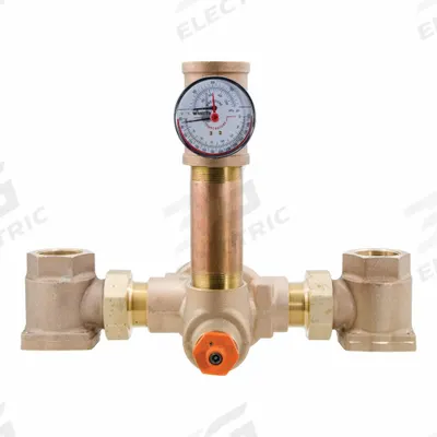 POWERS Thermostatic Mixing Valve: For Hot Water/Water Media, Thermostatic, Bronze - Emergency Fixture Mixing Valves