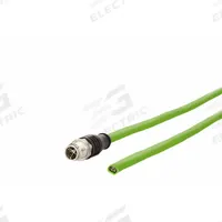 METZ CONNECT M12 Cable: Cat7, M12 Plug Male Straight x Bare Wire, 5 m Lg, PUR, Green, X Coding, X (MPN 142M2X10050). Key specifications — Brand: METZ CONNECT; Cable Jacket Color: Green; End 1 Coding: X; End 2 Coding: X; IP Rating: IPX7; Performance Category: Cat7.